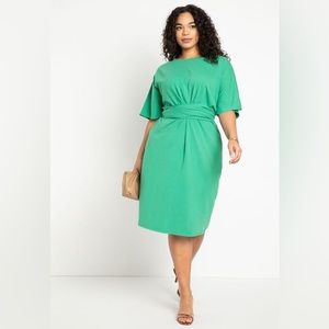 Eloquii Green Midi Dress